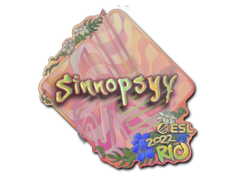Sticker | sinnopsyy (Holo) | Rio 2022 image