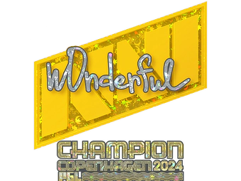 Sticker | w0nderful (Glitter, Champion) | Copenhagen 2024 image