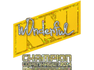 Sticker | w0nderful (Glitter, Champion) | Copenhagen 2024