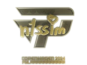 Sticker | n1ssim (Gold) | Copenhagen 2024 image