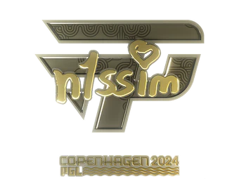 Sticker | n1ssim (Gold) | Copenhagen 2024 image
