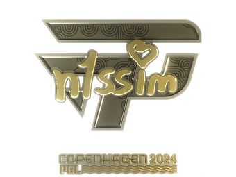 Sticker | n1ssim (Gold) | Copenhagen 2024 image