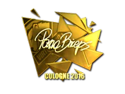 Sticker | pashaBiceps (Gold) | Cologne 2016 image