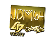 Sticker | jdm64 (Gold) | Cologne 2015 image