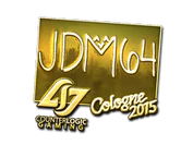 Sticker | jdm64 (Gold) | Cologne 2015 image