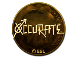 Sticker | xccurate (Gold) | Katowice 2019 image