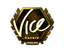 Sticker | vice (Gold) | London 2018 image