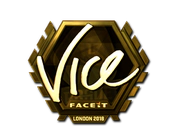 Sticker | vice (Gold) | London 2018 image