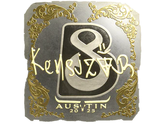 Sticker | kensizor (Gold) | Austin 2025 image
