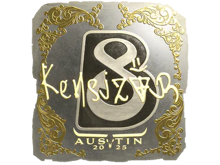 Sticker | kensizor (Gold) | Austin 2025