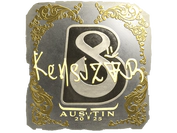 Sticker | kensizor (Gold) | Austin 2025 image