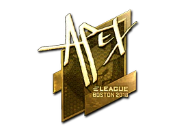 Sticker | apEX (Gold) | Boston 2018 image