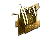 Sticker | apEX (Gold) | Boston 2018 image