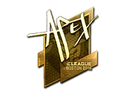 Sticker | apEX (Gold) | Boston 2018 image
