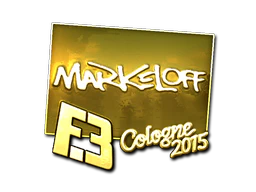 Sticker | markeloff (Gold) | Cologne 2015 image