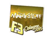 Sticker | markeloff (Gold) | Cologne 2015 image