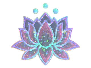 Sticker | Lotus (Glitter)