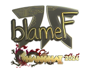 Sticker | blameF (Gold) | Shanghai 2024 image