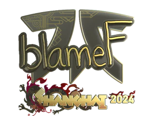 Sticker | blameF (Gold) | Shanghai 2024