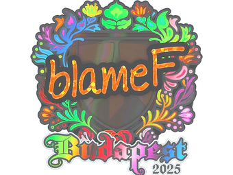 Sticker | blameF (Holo) | Budapest 2025 image