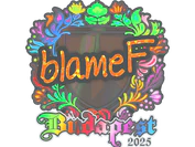 Sticker | blameF (Holo) | Budapest 2025 image