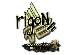 Sticker | rigoN (Gold) | Antwerp 2022 image