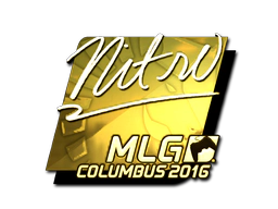 Sticker | nitr0 (Gold) | MLG Columbus 2016 image