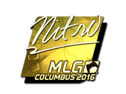 Sticker | nitr0 (Gold) | MLG Columbus 2016 image