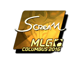 Sticker | ScreaM (Gold) | MLG Columbus 2016 image