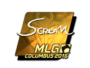 Sticker | ScreaM (Gold) | MLG Columbus 2016 image