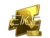 Sticker | EliGE (Gold) | Atlanta 2017 image