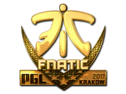 Sticker | Fnatic (Gold) | Krakow 2017 image