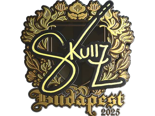 Sticker | skullz (Gold) | Budapest 2025