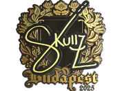 Sticker | skullz (Gold) | Budapest 2025 image