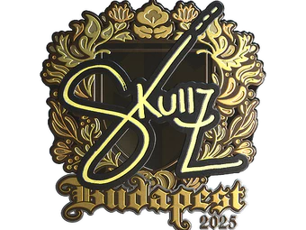 Sticker | skullz (Gold) | Budapest 2025 image