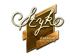 Sticker | STYKO (Gold) | Boston 2018 image