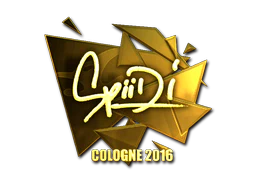Sticker | Spiidi (Gold) | Cologne 2016 image