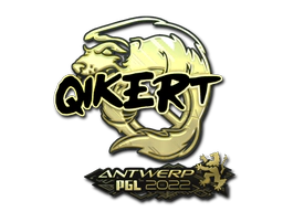 Sticker | qikert (Gold) | Antwerp 2022 image
