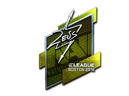 Sticker | Zeus (Foil) | Boston 2018 image