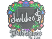 Sticker | dav1deuS (Embroidered) | Budapest 2025 image