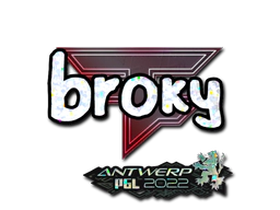 Sticker | broky (Glitter) | Antwerp 2022 image