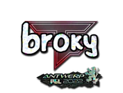 Sticker | broky (Glitter) | Antwerp 2022 image