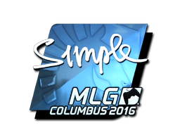 Sticker | s1mple (Foil) | MLG Columbus 2016 image