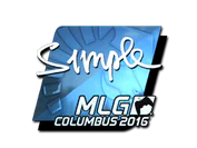 Sticker | s1mple (Foil) | MLG Columbus 2016 image