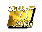 Sticker | arya (Gold) | MLG Columbus 2016 image