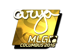 Sticker | arya (Gold) | MLG Columbus 2016 image