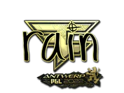 Sticker | rain (Gold) | Antwerp 2022 image