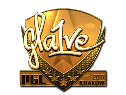 Sticker | gla1ve (Gold) | Krakow 2017 image