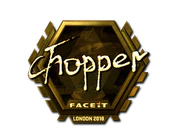 Sticker | chopper (Gold) | London 2018 image