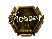 Sticker | chopper (Gold) | London 2018 image